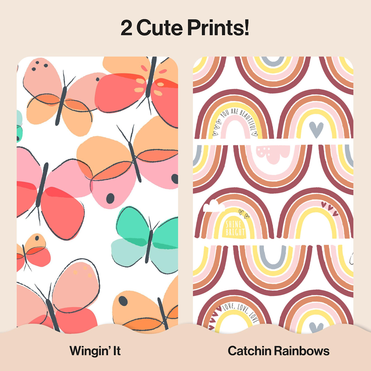 The Honest Company Clean Conscious Disposable Diapers Size 3-5 - Wingin It + Catching Rainbows, Size 5, 44 Count.