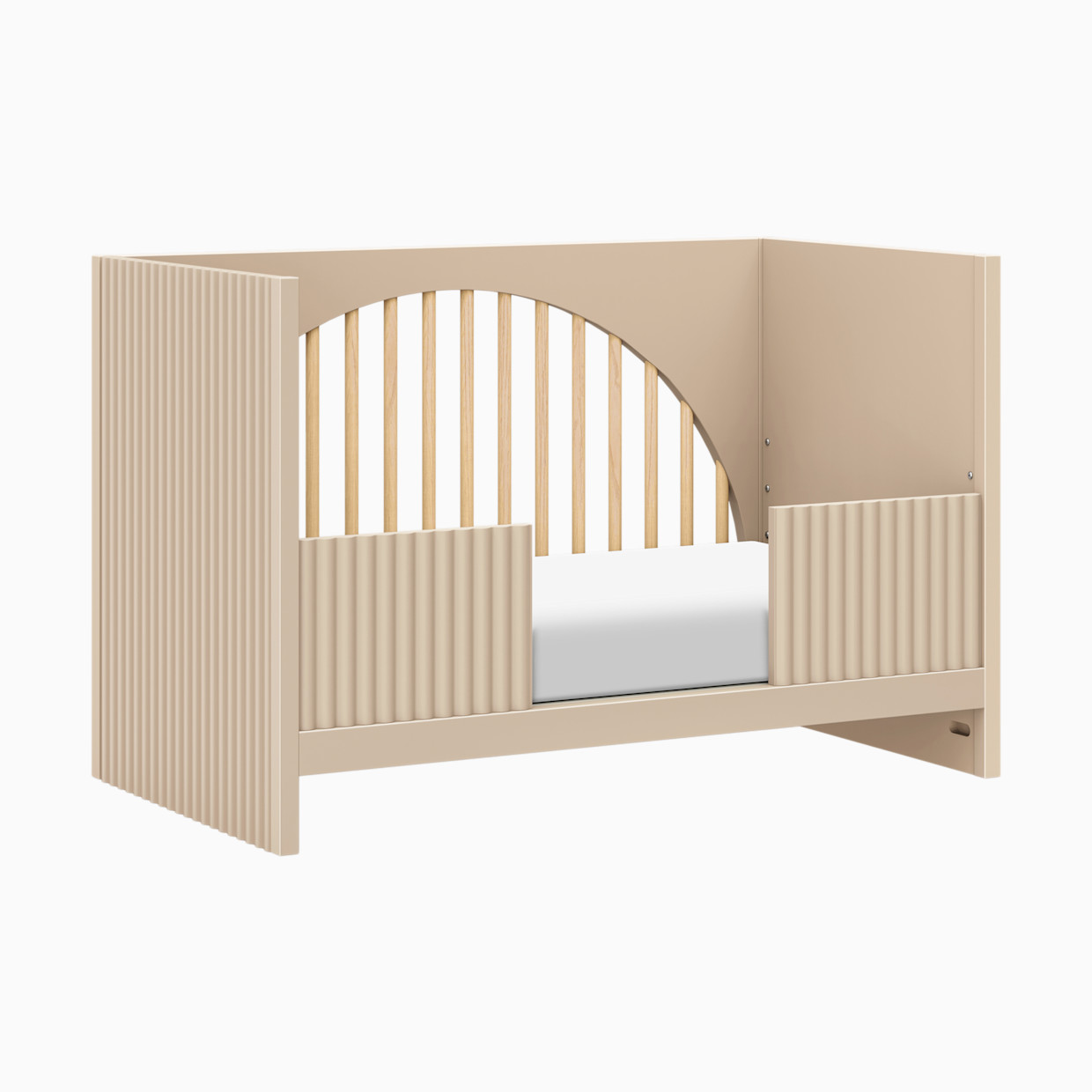 babyletto Moab 3-in-1 Convertible Crib - Taupe/Ash.