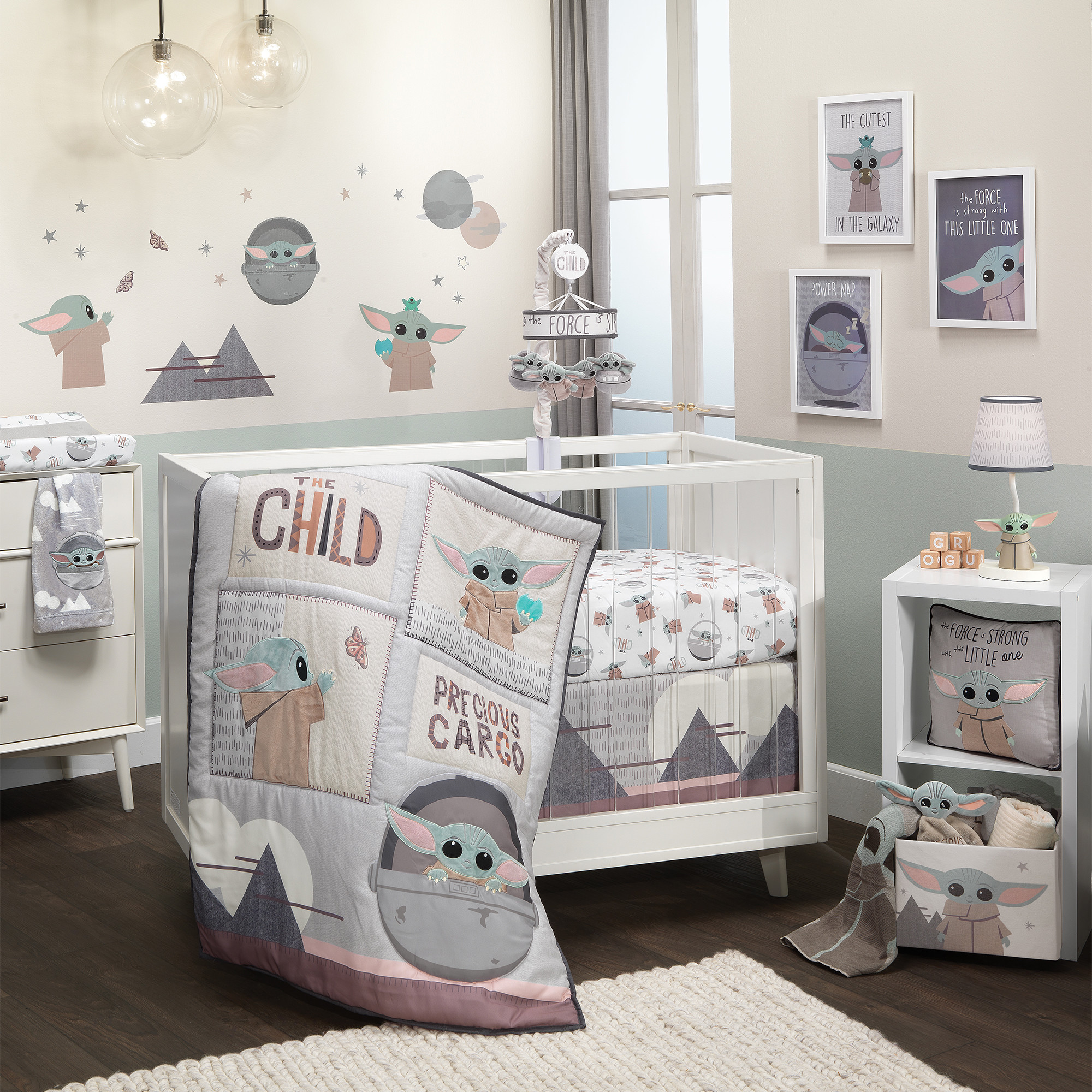 Lamb crib bedding sales set