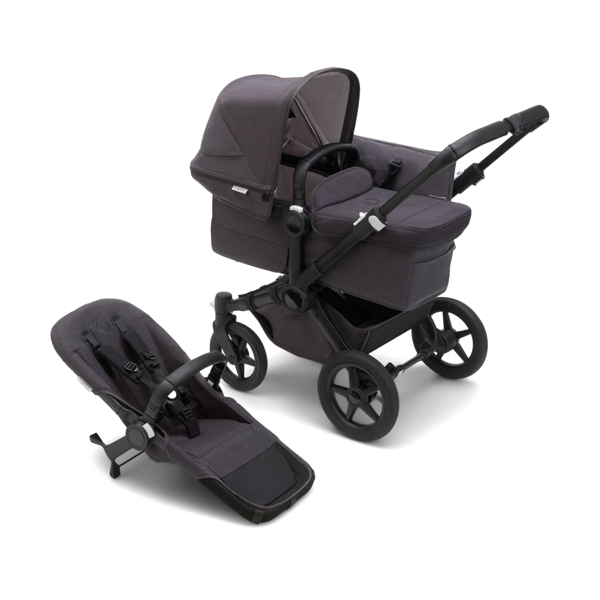 Bugaboo Donkey5 Mono Complete Stroller - Washed Black/Mineral Collection.