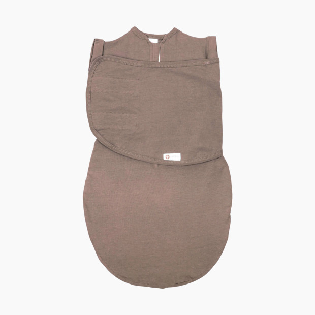 Embe Babies Short Sleeve Swaddle Sack - Cocoa, Medium/Large 12-18 Lbs.