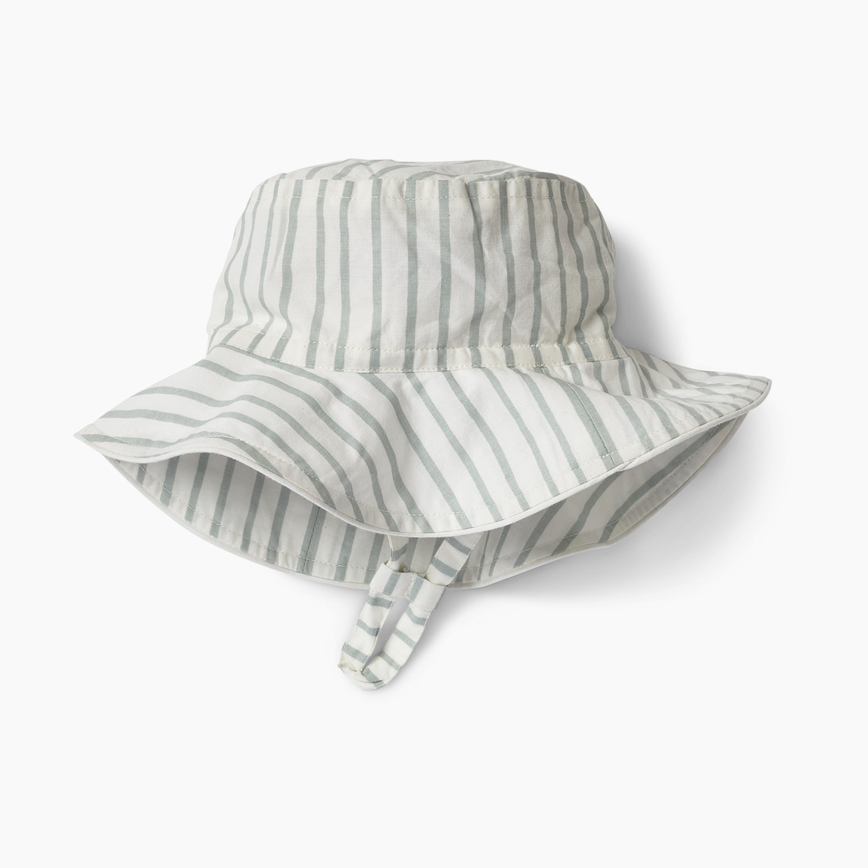 Pehr Organic Cotton Bucket Hat - Sea Stripes Away, 0-6 Months.
