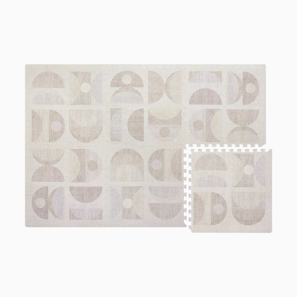 House of Noa Little Nomad Play Mat l Luna - Sandstone, 4X8.