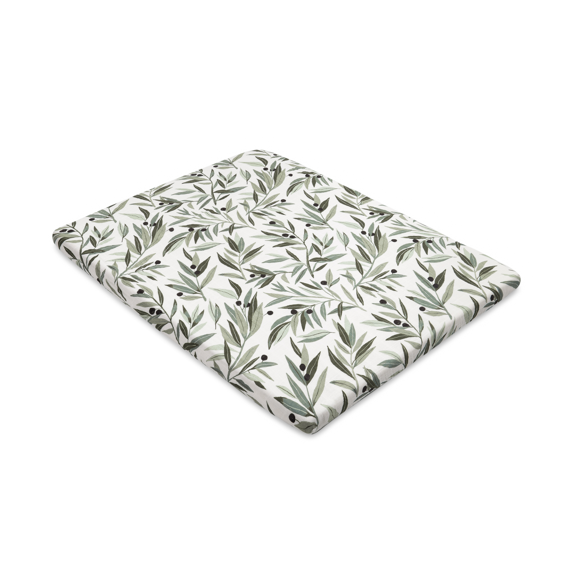 babyletto All-Stages Midi Crib Sheet - Olive Branches.