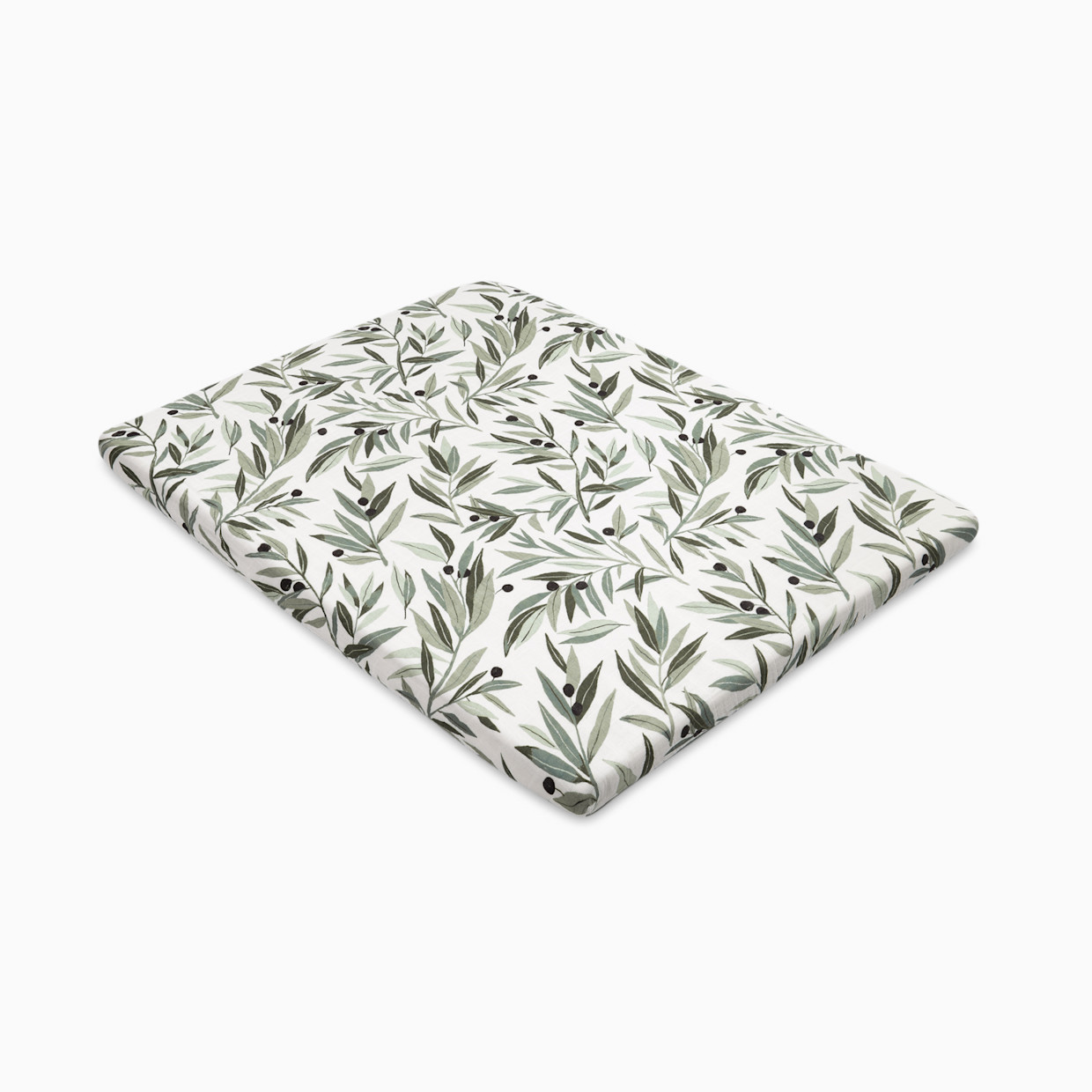 babyletto All-Stages Midi Crib Sheet - Olive Branches.