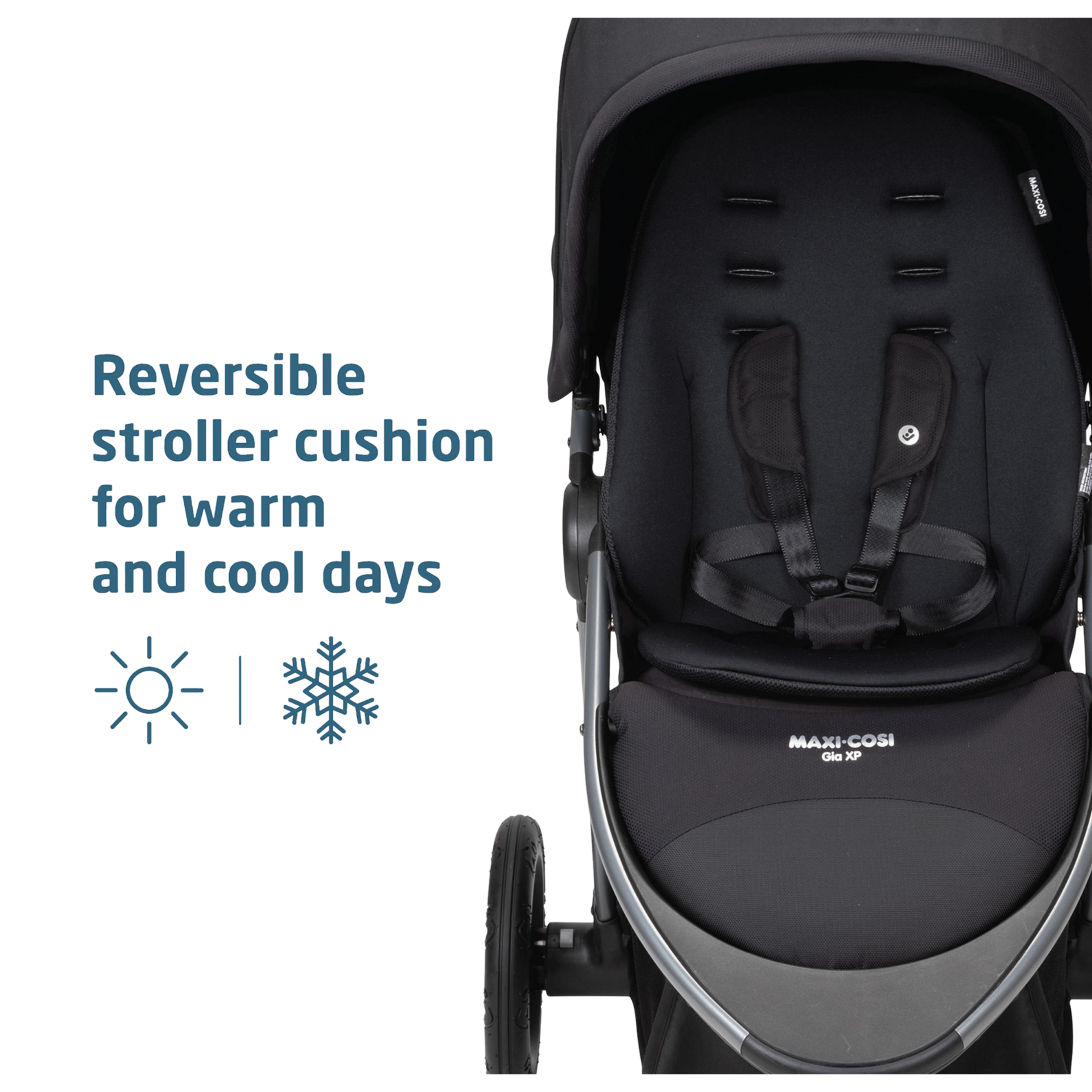Maxi-Cosi Gia XP Luxe 3-Wheel Travel System.