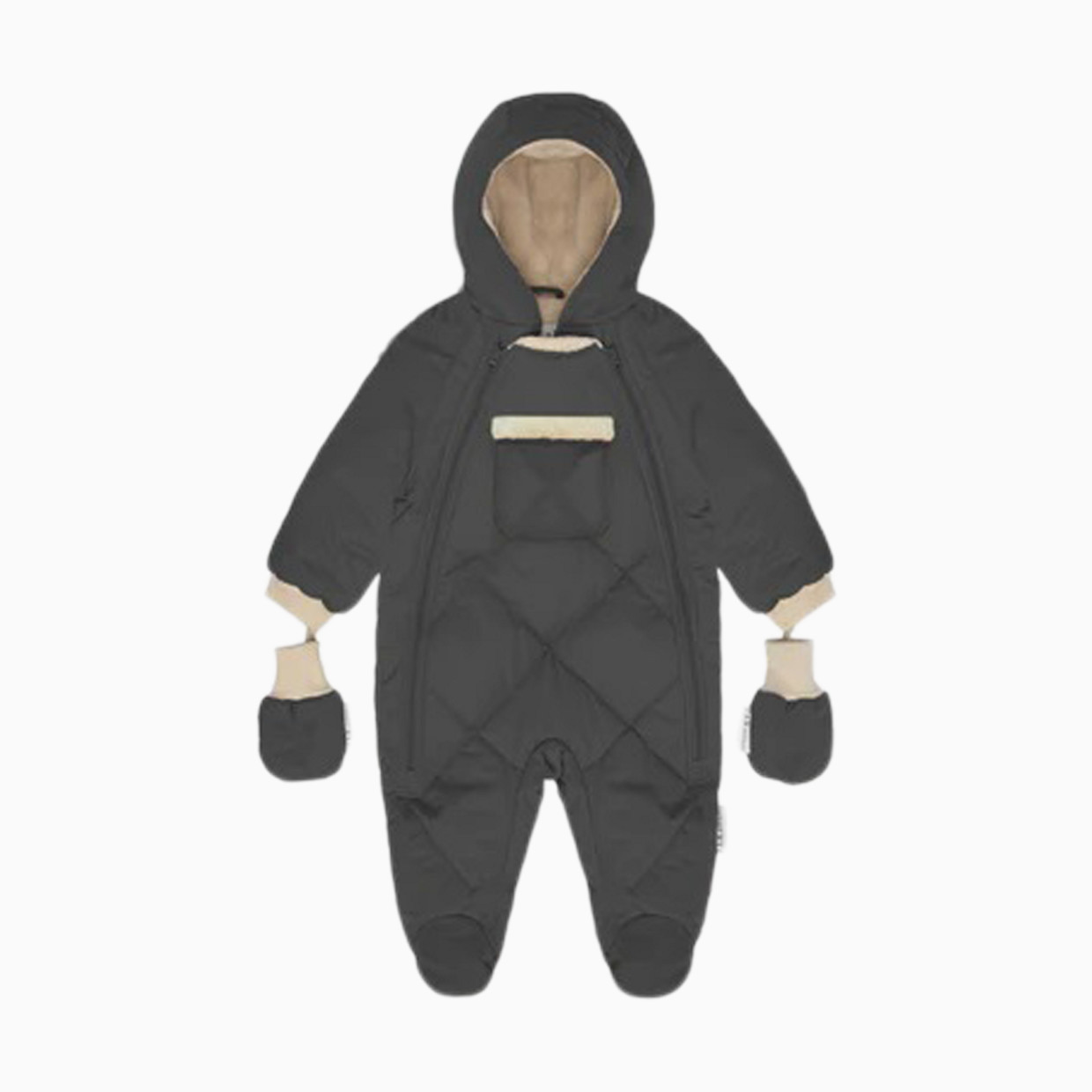 7AM Enfant Benji Snowsuit Bebe - Smokey Quilted, 3-6 M.