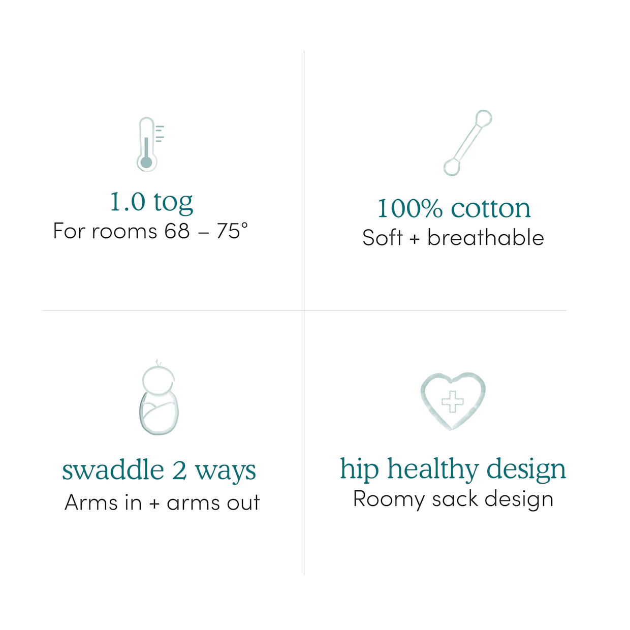 Aden + Anais Essentials Cotton Wrap Swaddles No Zip (3 Pack) - Desert Sun, 0-3 M, 3.