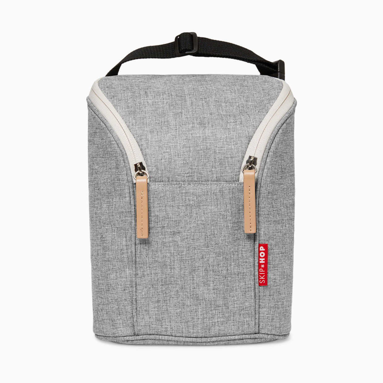 Skip Hop Grab & Go Double Bottle Bag - Grey Melange.