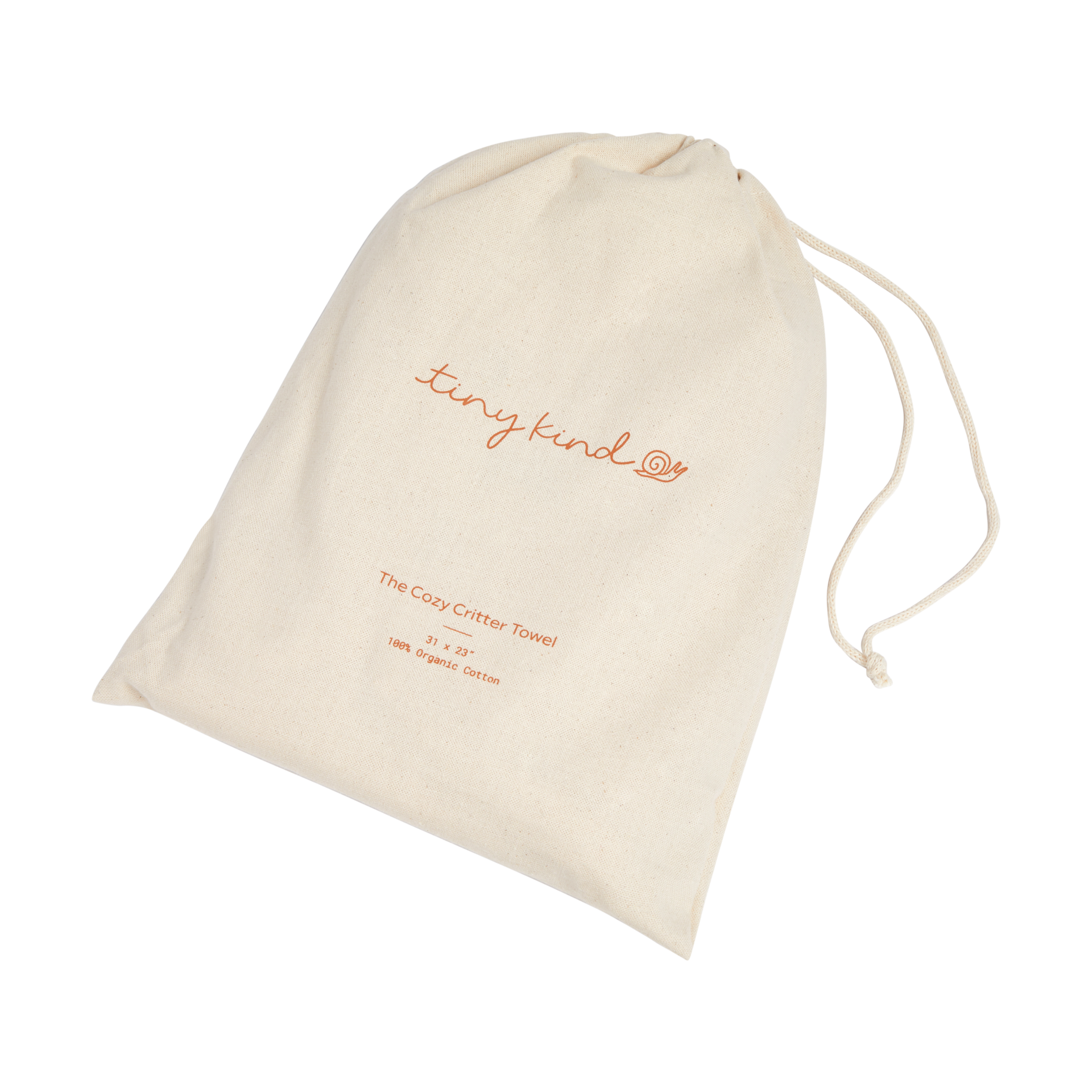 Tiny Kind Cozy Critter Organic Towel - Lamb, 0-12M.