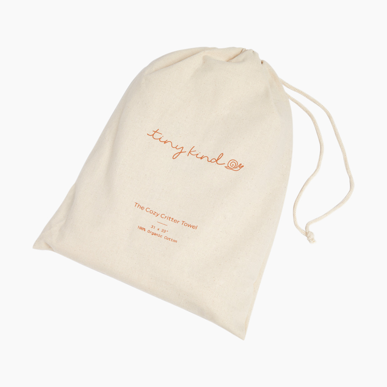 Tiny Kind Cozy Critter Organic Towel - Lamb, 0-24 M.