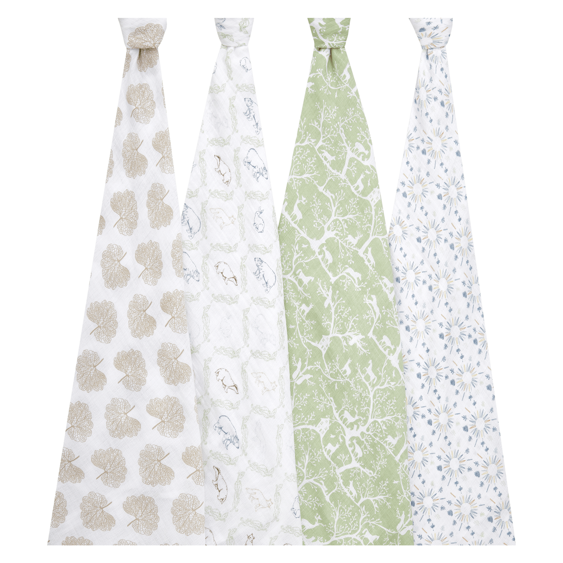 Aden + Anais Essentials Cotton Muslin Swaddles (4 Pack) - Harmony ...