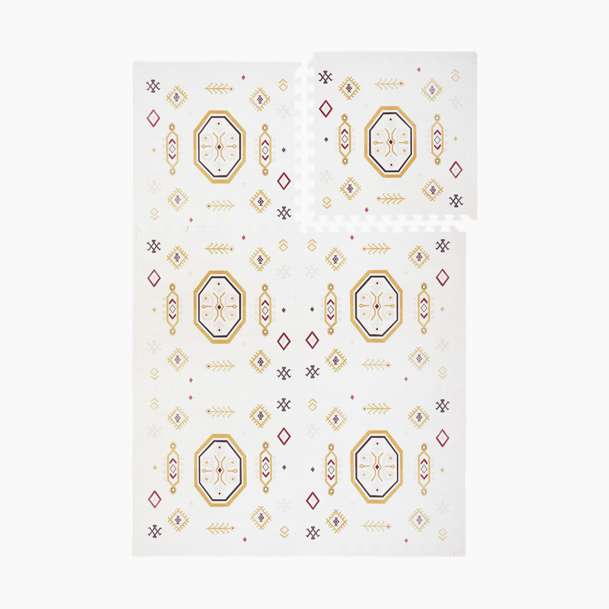 Toddlekind Haven Foam Play Mat | Amira Collection - Golden Clay, 8X12.