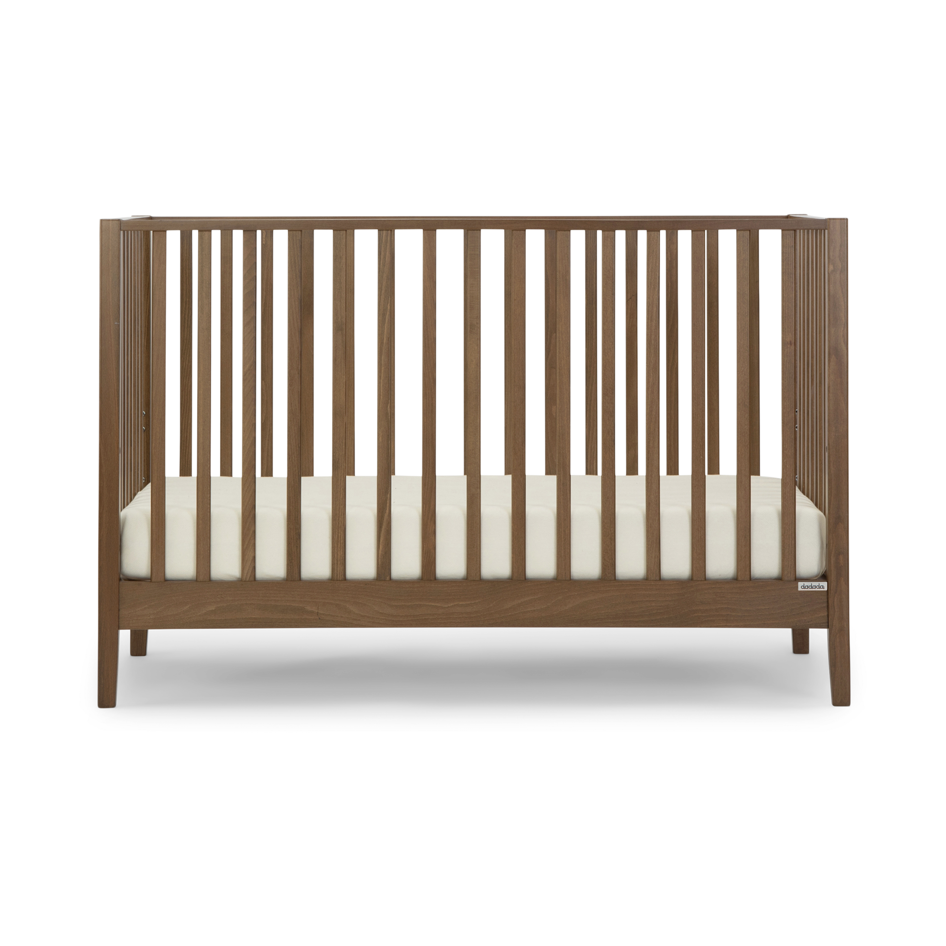 dadada LaLa 3-in-1 Convertible Crib - Walnut.