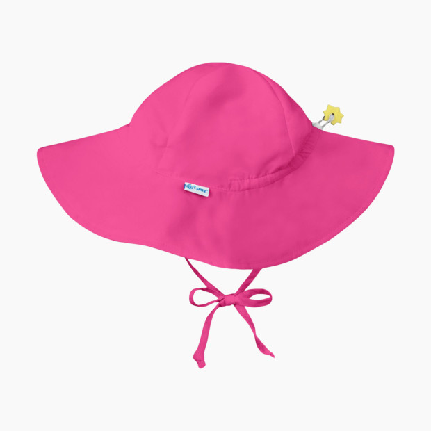 GREEN SPROUTS Brim Sun Protection Hat - Hot Pink, 0-6 Months.