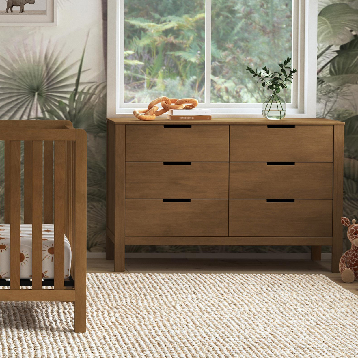 Carter's by daVinci Colby 6-Drawer Dresser - Walnut.