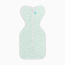 Love to Dream Organic Swaddle, Baby Sleep Sack, Swaddle Up Self-Soothing Swaddles for Newborns, Get Longer Sleep, Snug Fit Helps Calm Startle Reflex, 1.0 TOG Sleep Sack, 13-18.5lbs, Mint