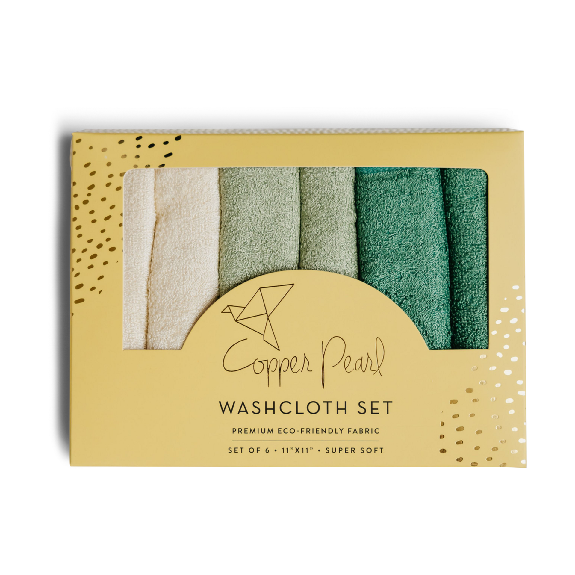 Copper Pearl Ultra Soft Washcloth (6 Pack).