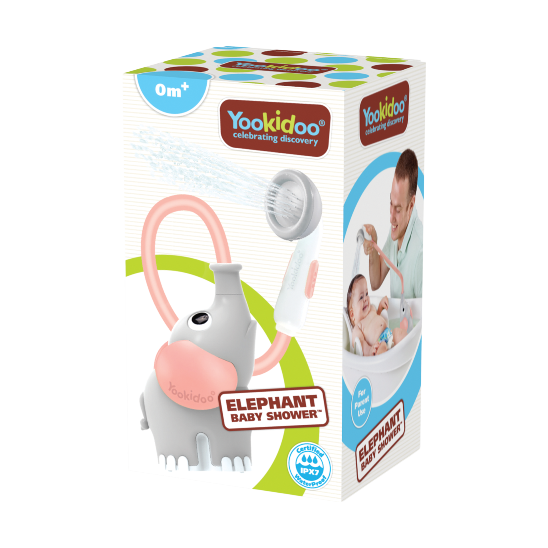 Yookidoo Elephant Baby Shower - Pink.