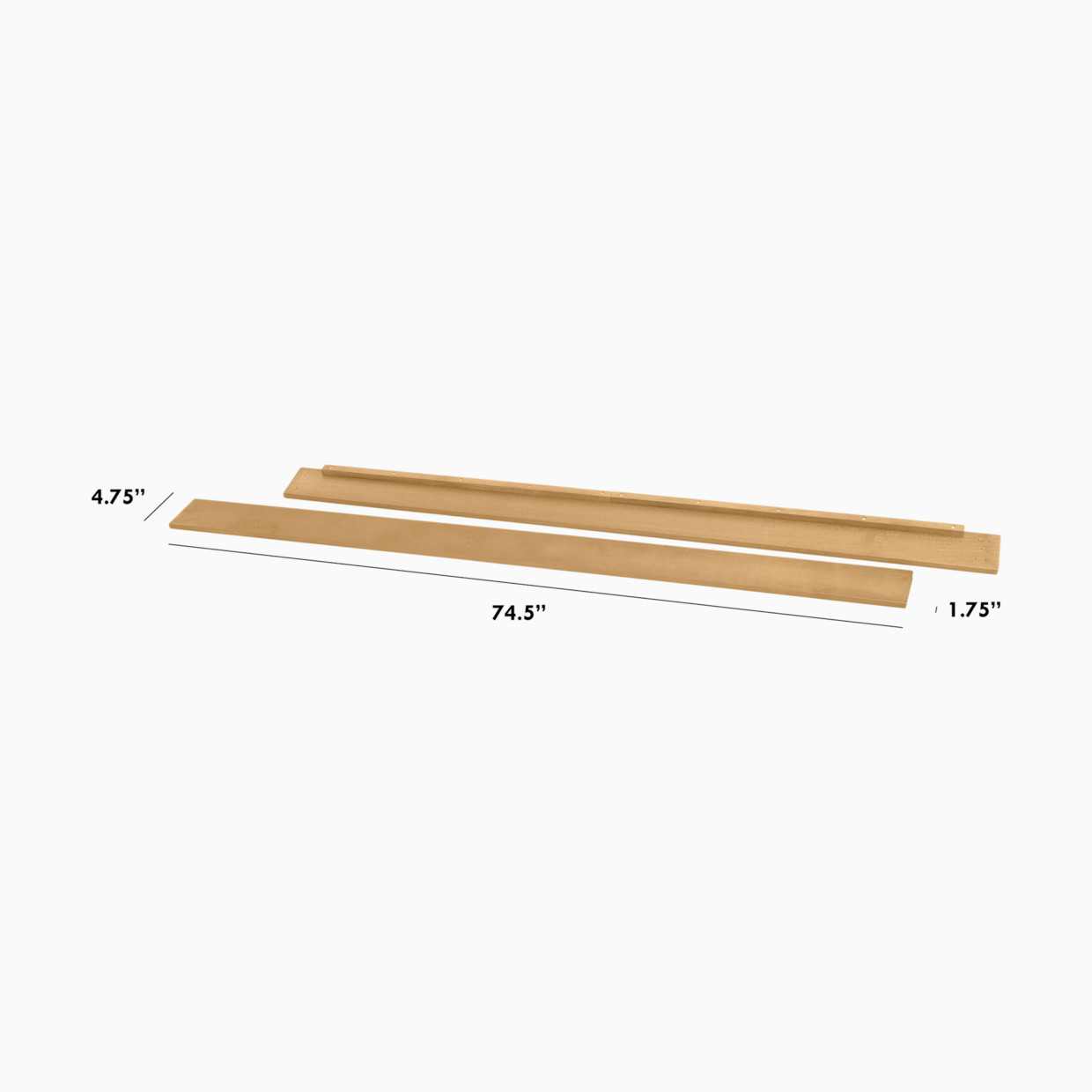 daVinci Twin/Full-Size Bed Conversion Kit (M5789) - Honey.