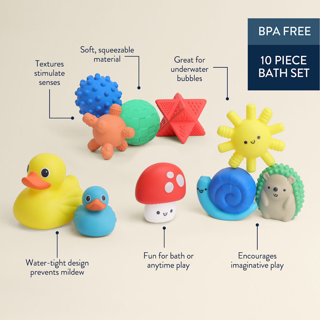 Itzy Ritzy Itzy Splash Bath Toys Gift Set - Friends.