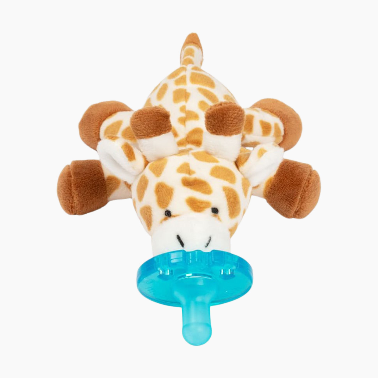 WubbaNub Pacifier - Giraffe, Attached.