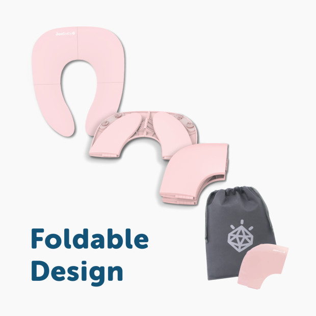 Jool Baby Folding Travel Potty Seat and Travel Bag - Pink.