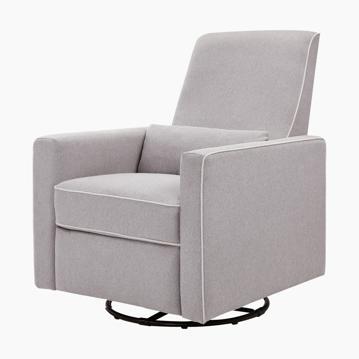 daVinci Piper Recliner - Grey With Cream Piping.