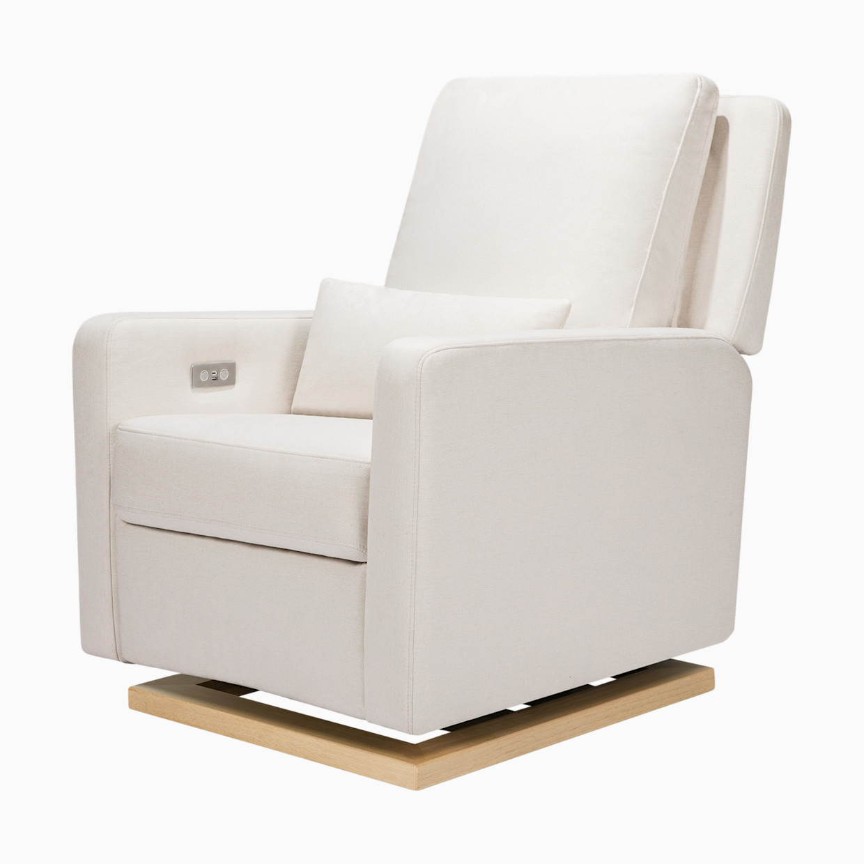 babyletto Sigi Electronic Glider - Performance Cream Eco Weave/Light Base.