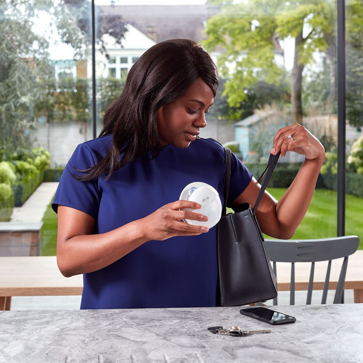 Elvie Curve - Manual Silicone Breast Pump.