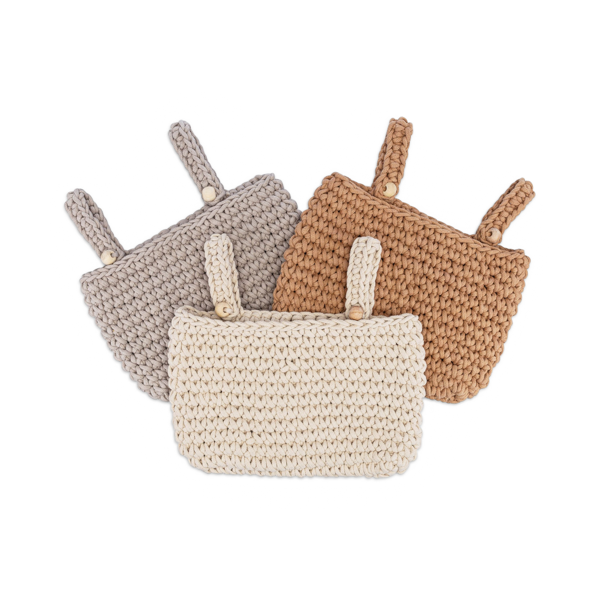 Crane Baby Hanging Nursery Storage Bin Trio.