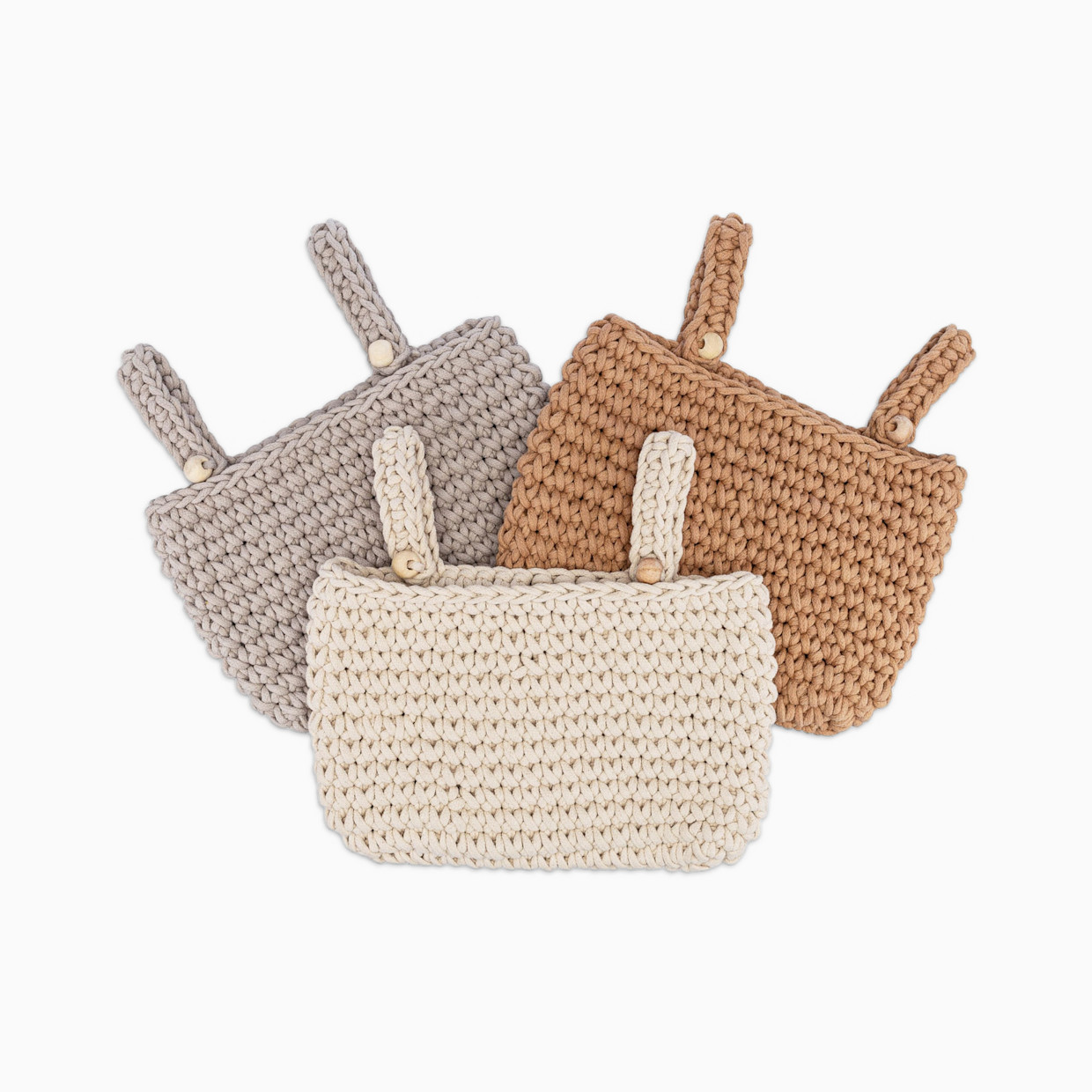 Crane Baby Hanging Nursery Storage Bin Trio.