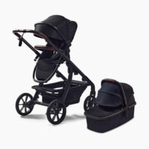 Momcozy ChangeGo Baby Stroller, Convertible Single-to-Double-to-Wagon Stroller with 23 Configurations, Bassinet and Seat Included, Large PU Wheels, All-Wheel Suspension & Extendable UPF50+ Canopy