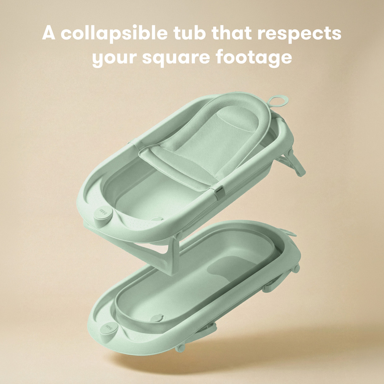 Frida Baby 2-in-1 Collapsible Bath Tub - Sage.