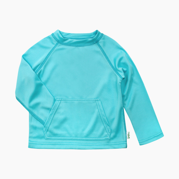 GREEN SPROUTS UPF50 Eco Breathable Sun Shirt - Aqua, 6-12 Months.