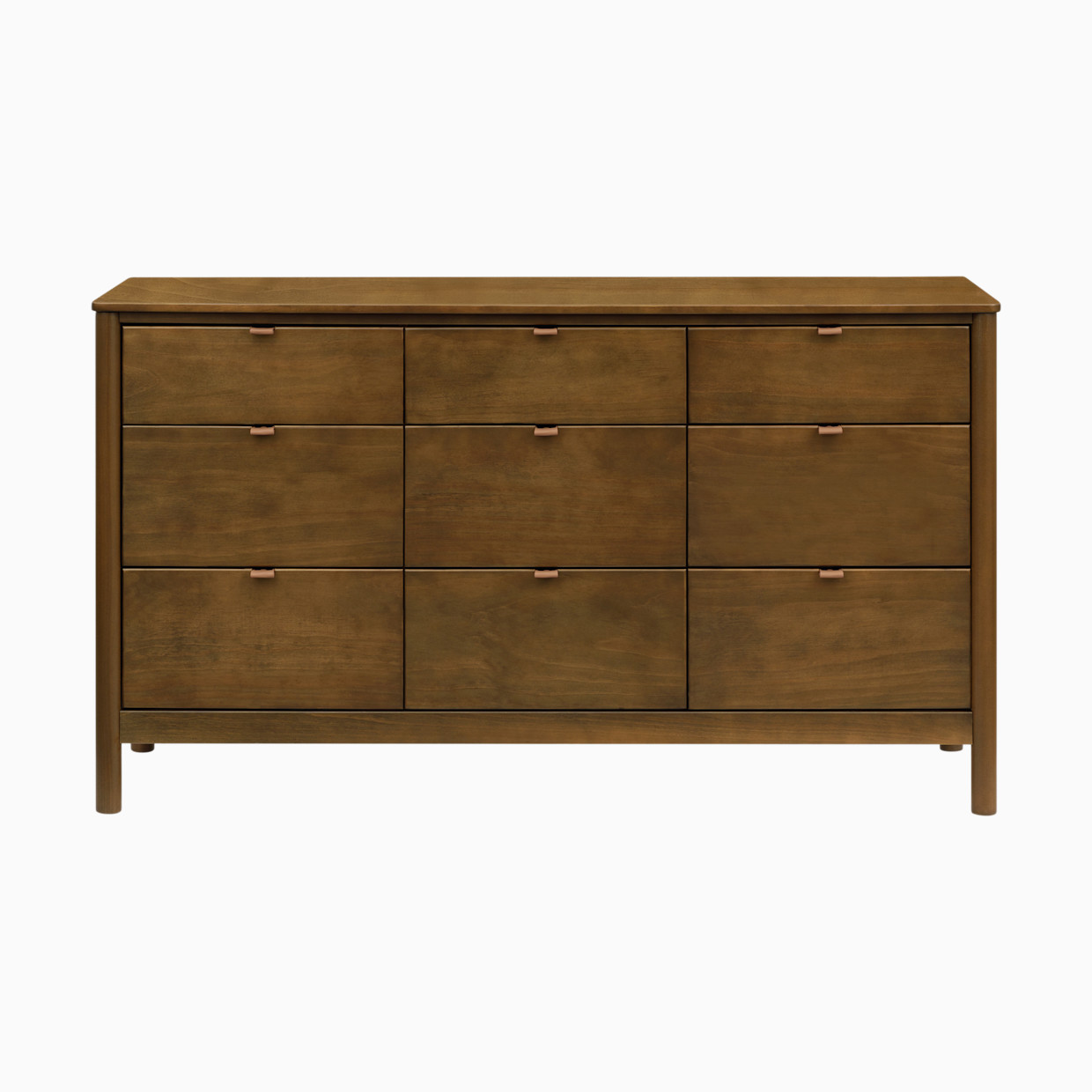 babyletto Bondi 9-Drawer Assembled Dresser - Natural Walnut.