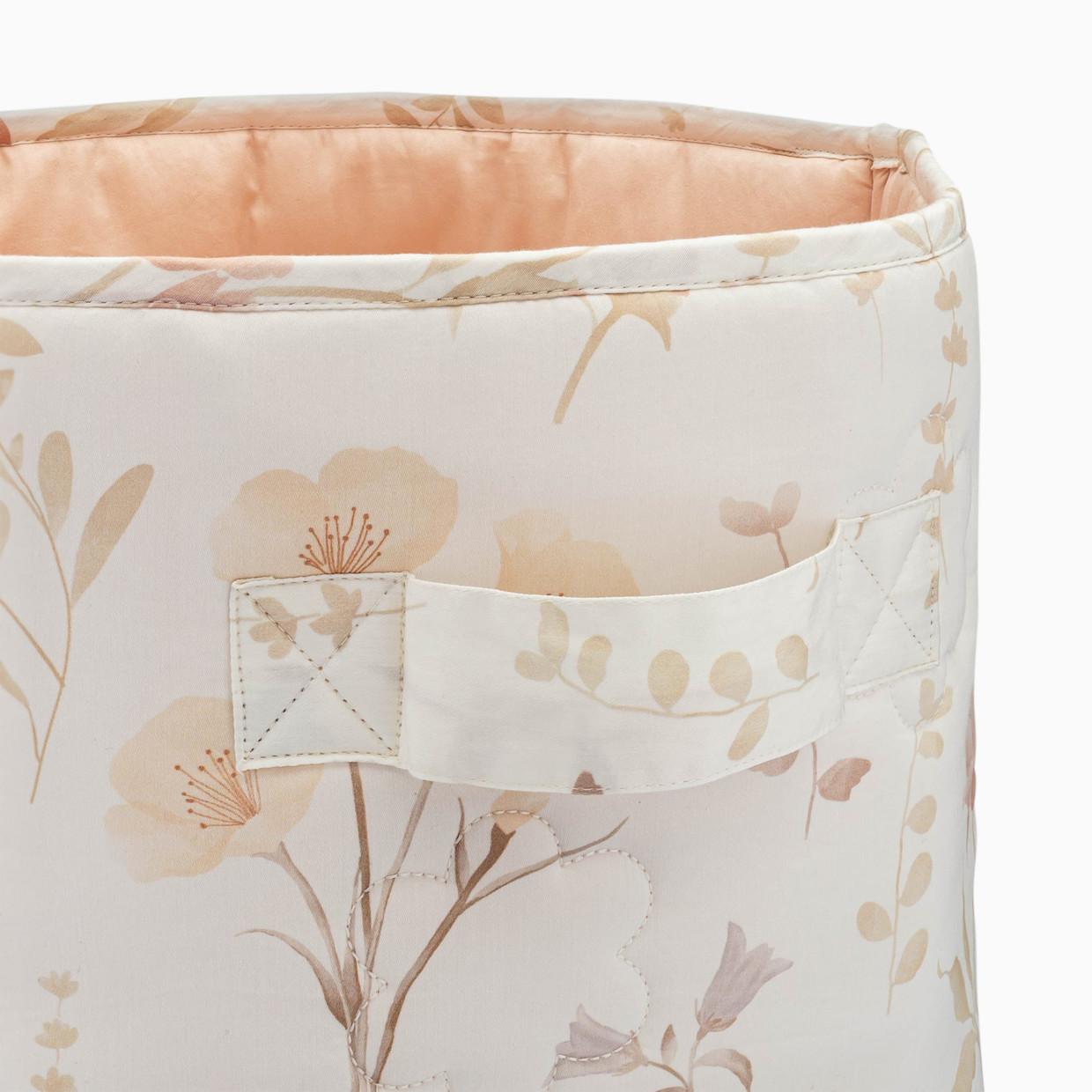 Crane Baby Quilted Storage Bin - Violet Floral.