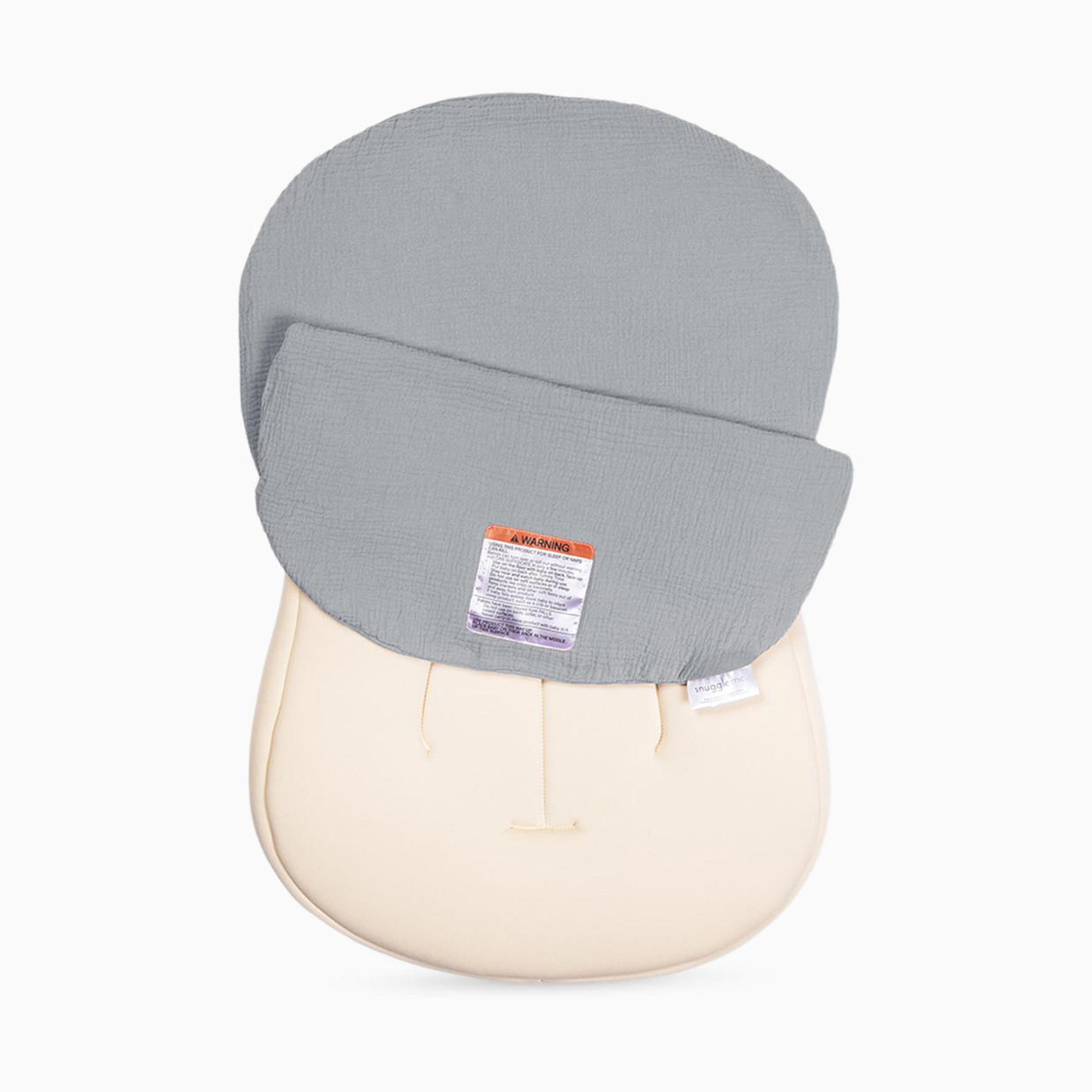 Snuggle Me Organic Infant Lounger Curve Muslin Cover - Stone.