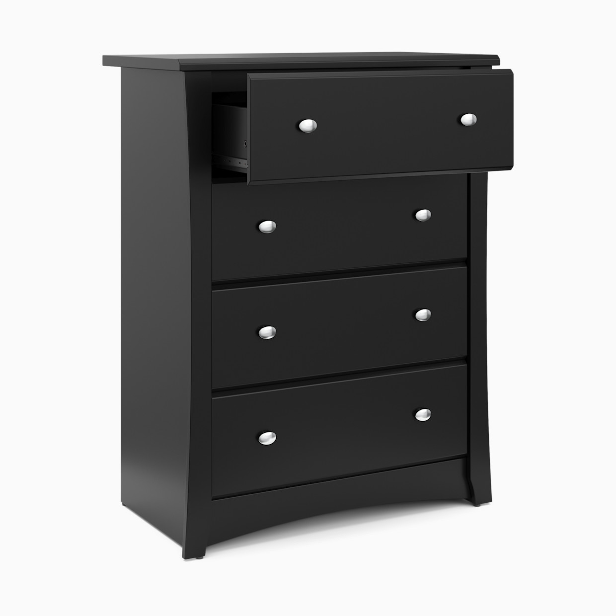 Storkcraft Crescent 4 Drawer Chest - Black.