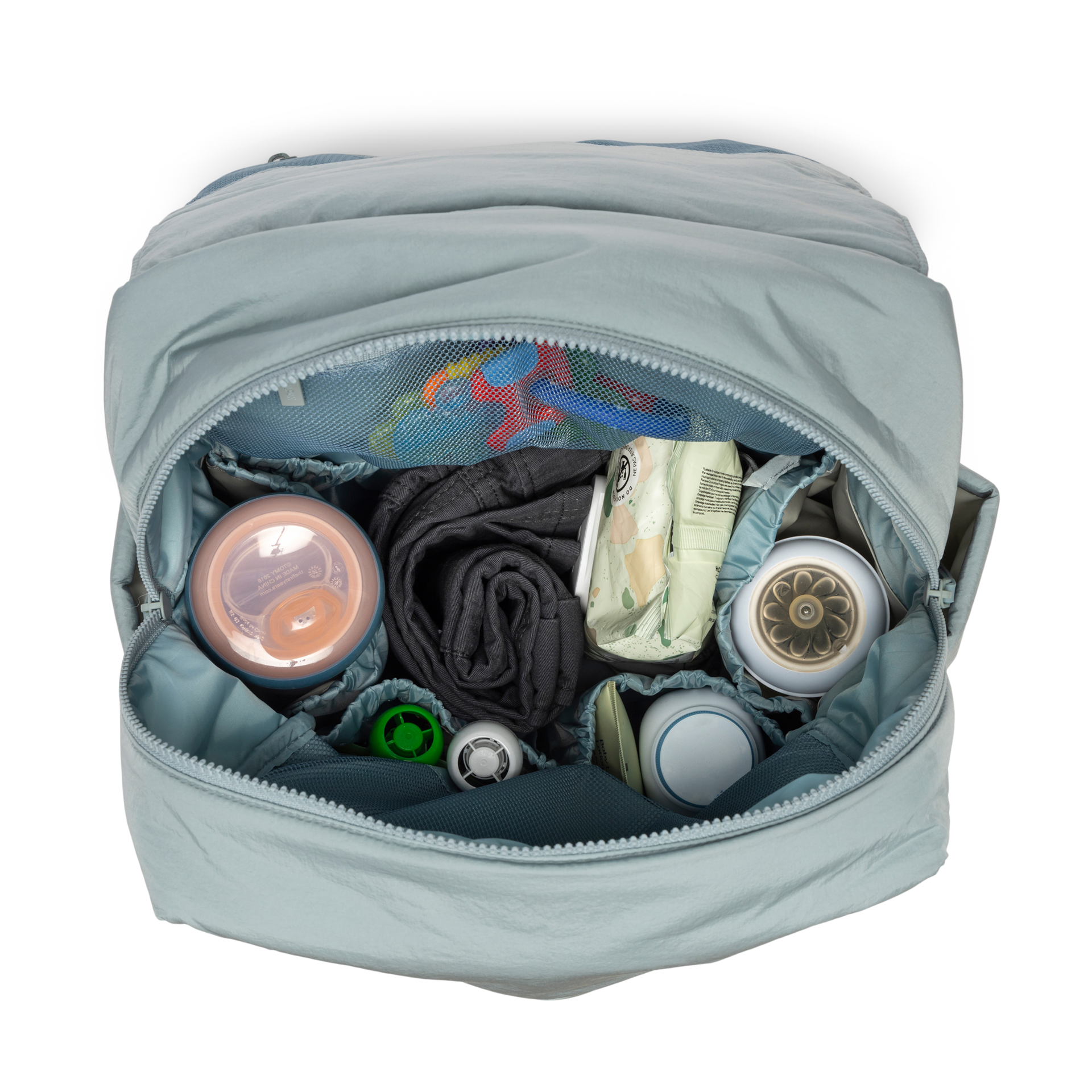 CALPAK Diaper Backpack with Laptop Sleeve - Bluebell.