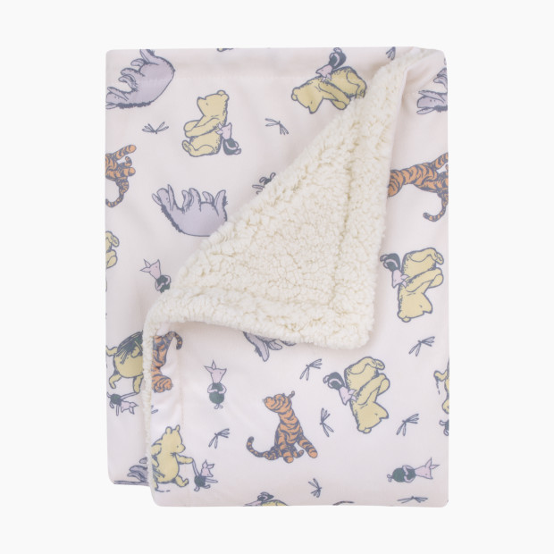 NoJo Baby Plush Baby Blanket - Classic Pooh Naturally Friends.