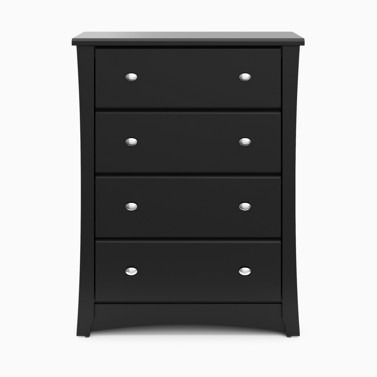Storkcraft Crescent 4 Drawer Chest - Black.