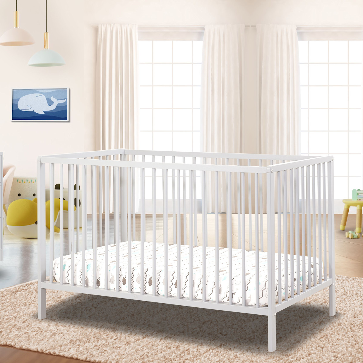 Sorelle Happy Crib - White.