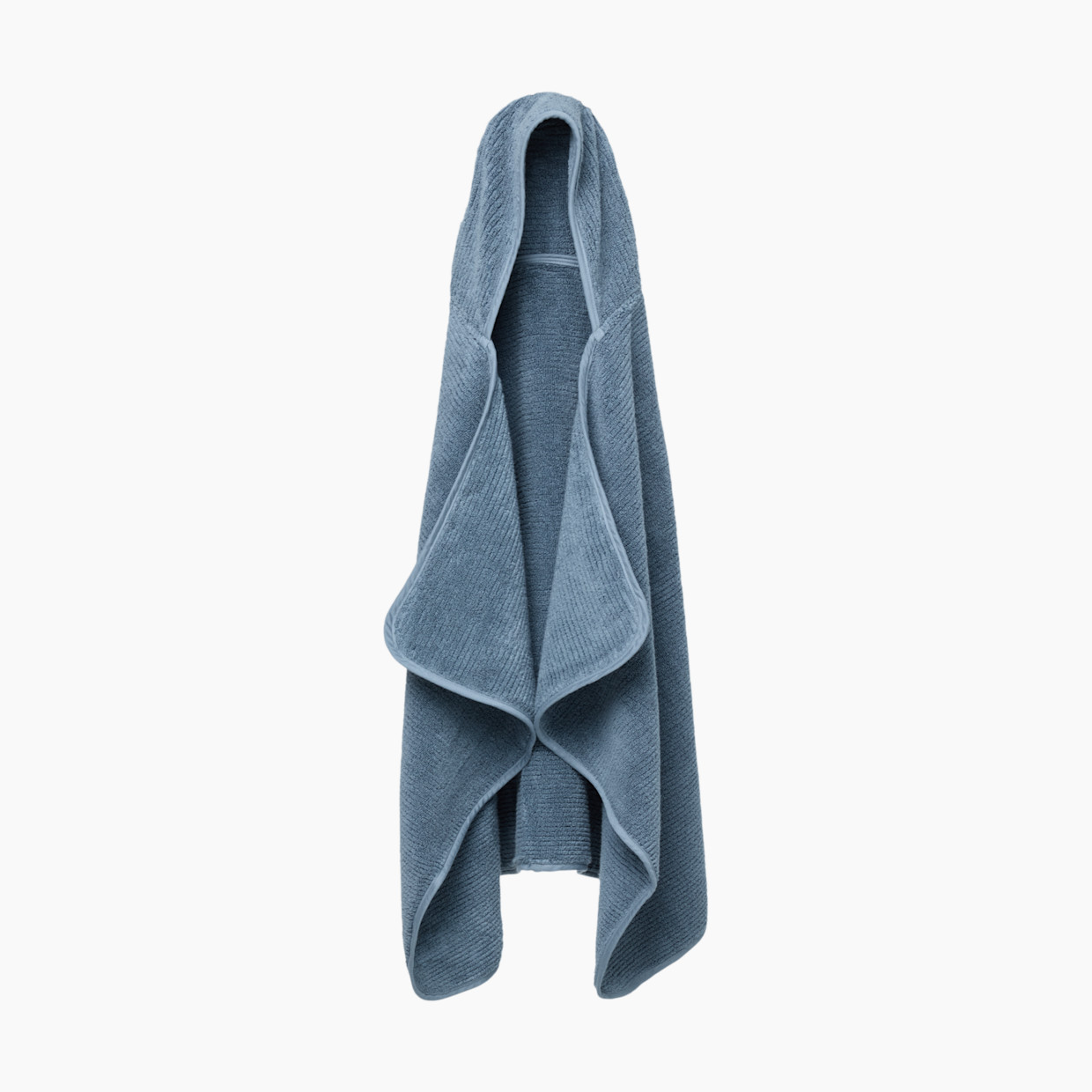 Lalo The Organic Ribbed Hooded Towel - Slate.
