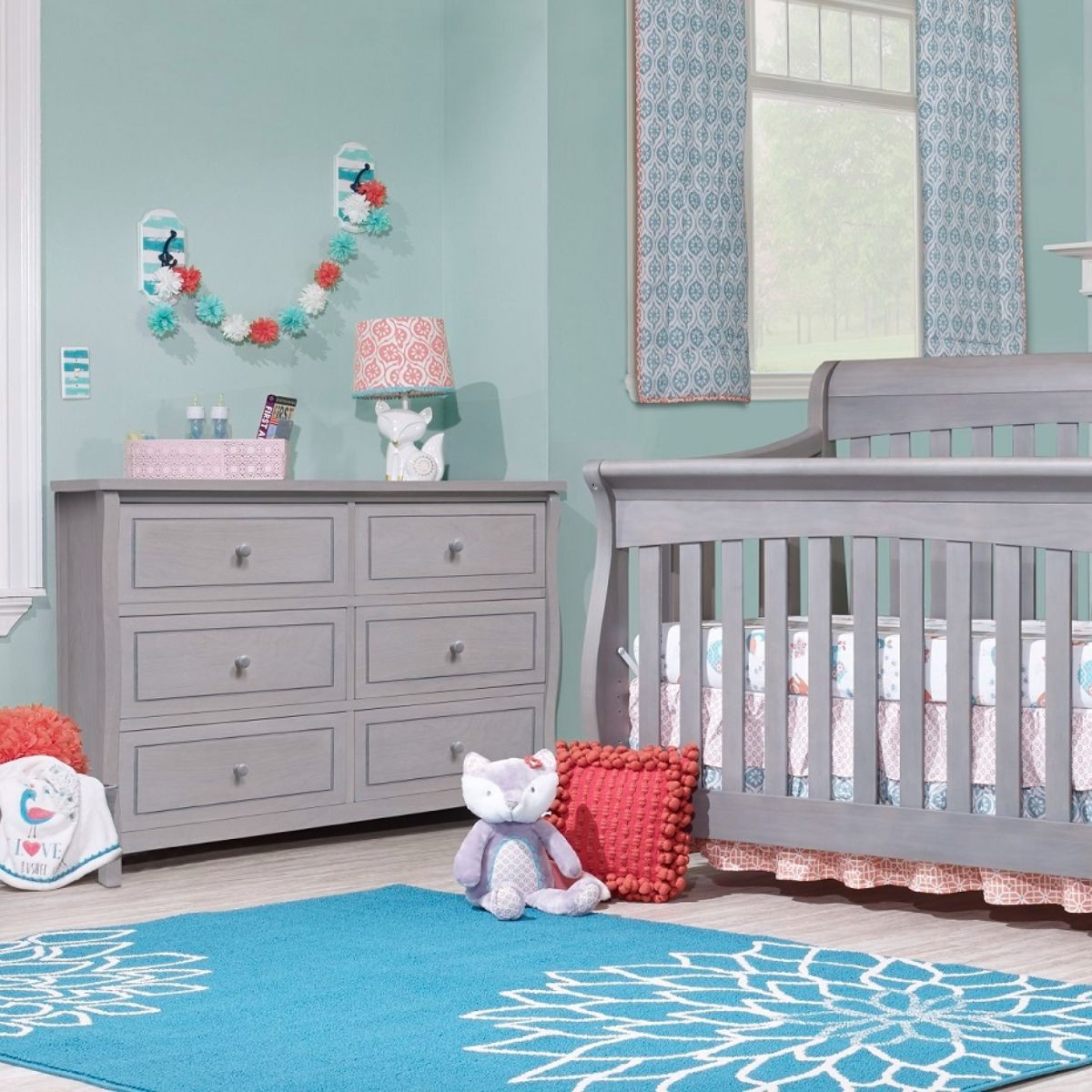 Sorelle Princeton Elite Double Dresser - Weathered Gray.