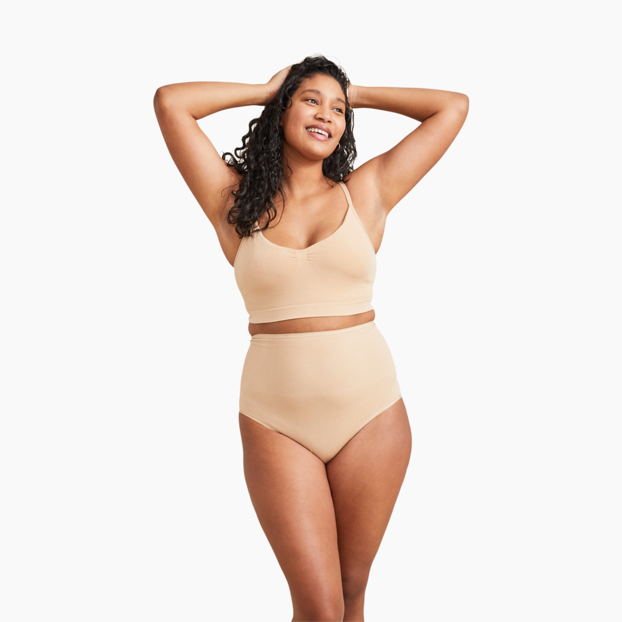 Hatch Collection The Seamless Belly Brief - Sand, Xl.