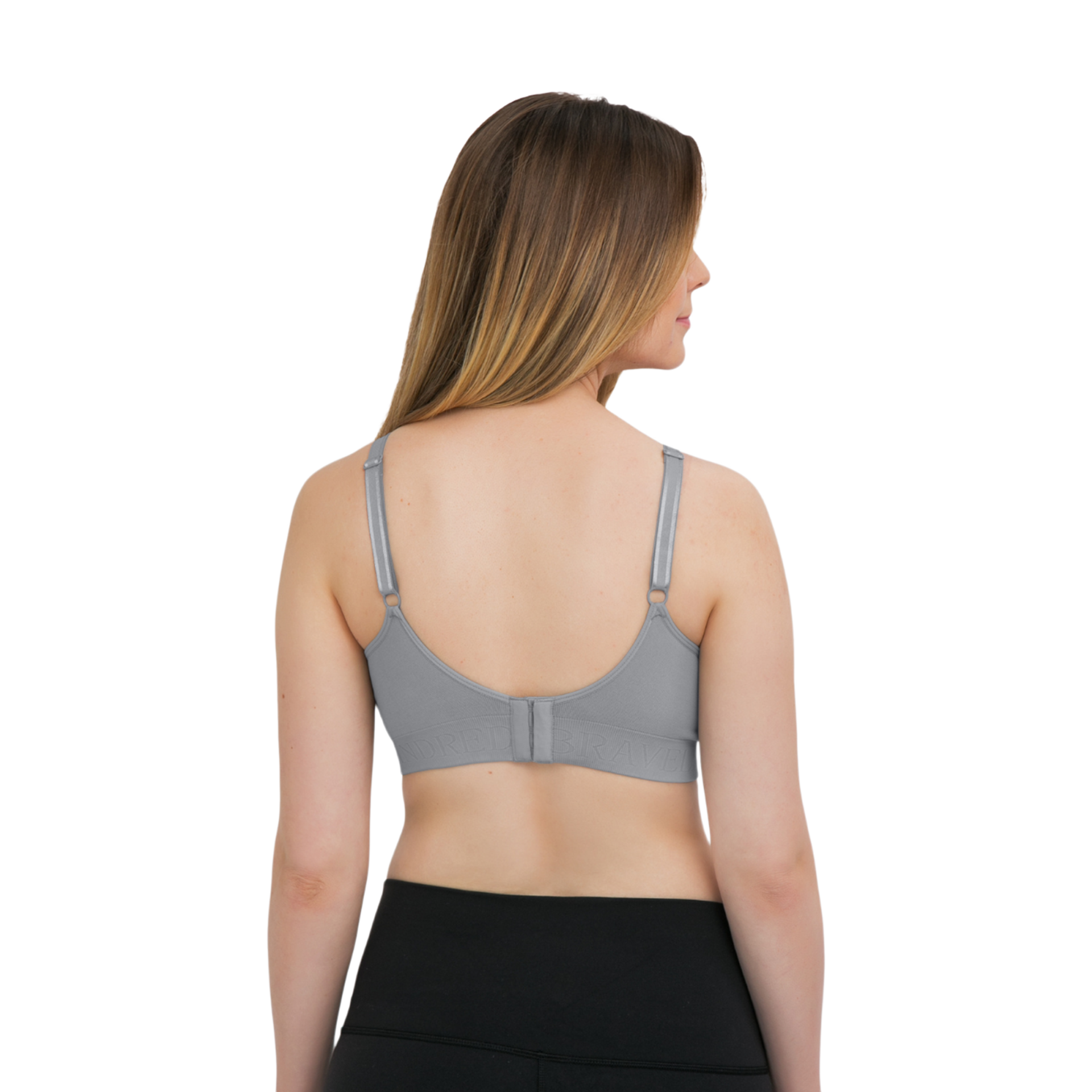 Kindred Bravely Simply Sublime Seamless Nursing Bra For Breastfeeding - Slate Grey, Large.