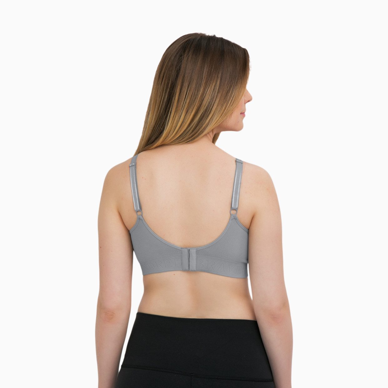 Kindred Bravely Simply Sublime Seamless Nursing Bra For Breastfeeding - Slate Grey, X-Large.