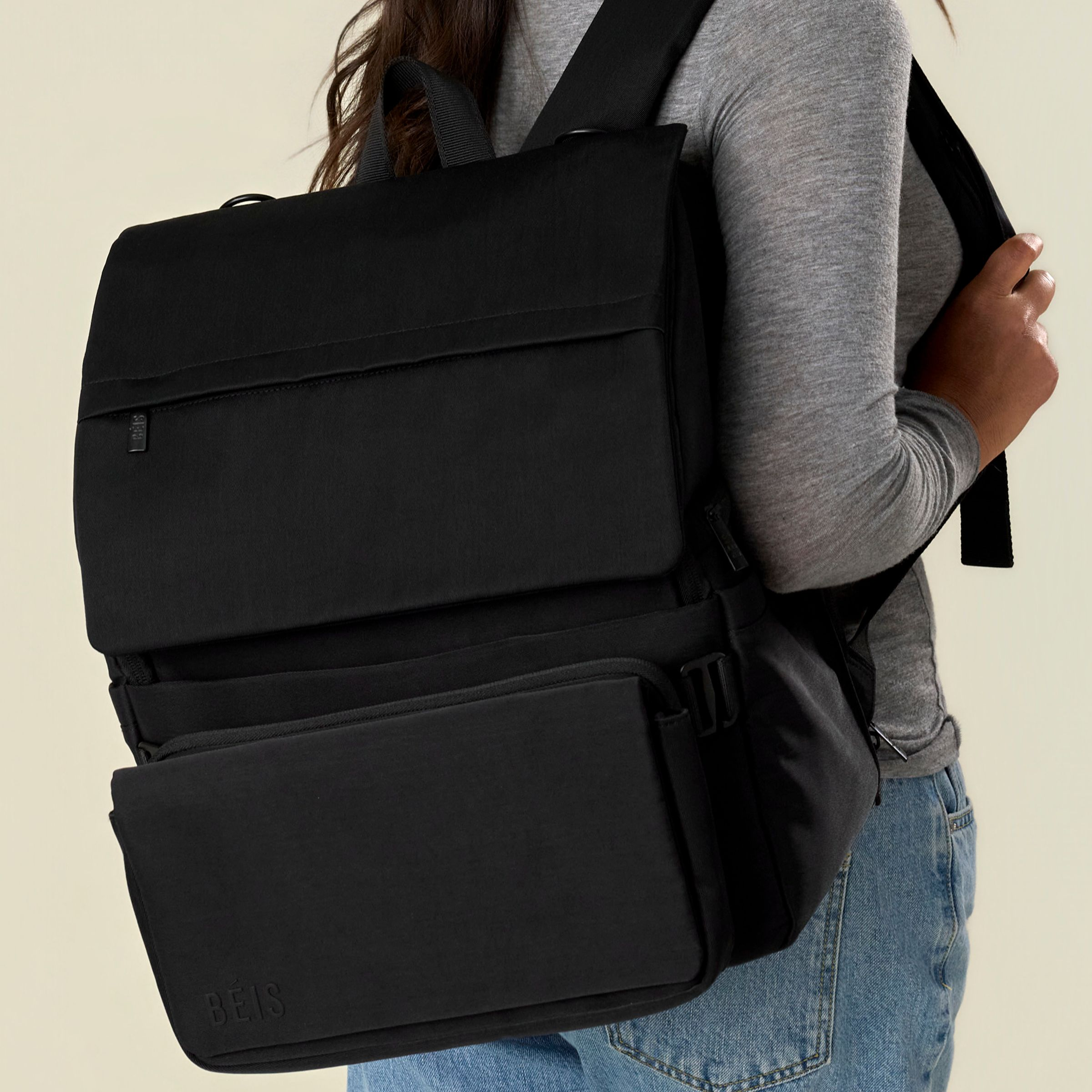 BEIS Travel The Ultimate Diaper Backpack - Black.