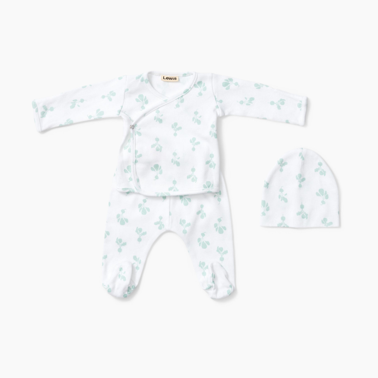 Lewis Take Me Home Outfit - Green Mini Radish, Newborn.